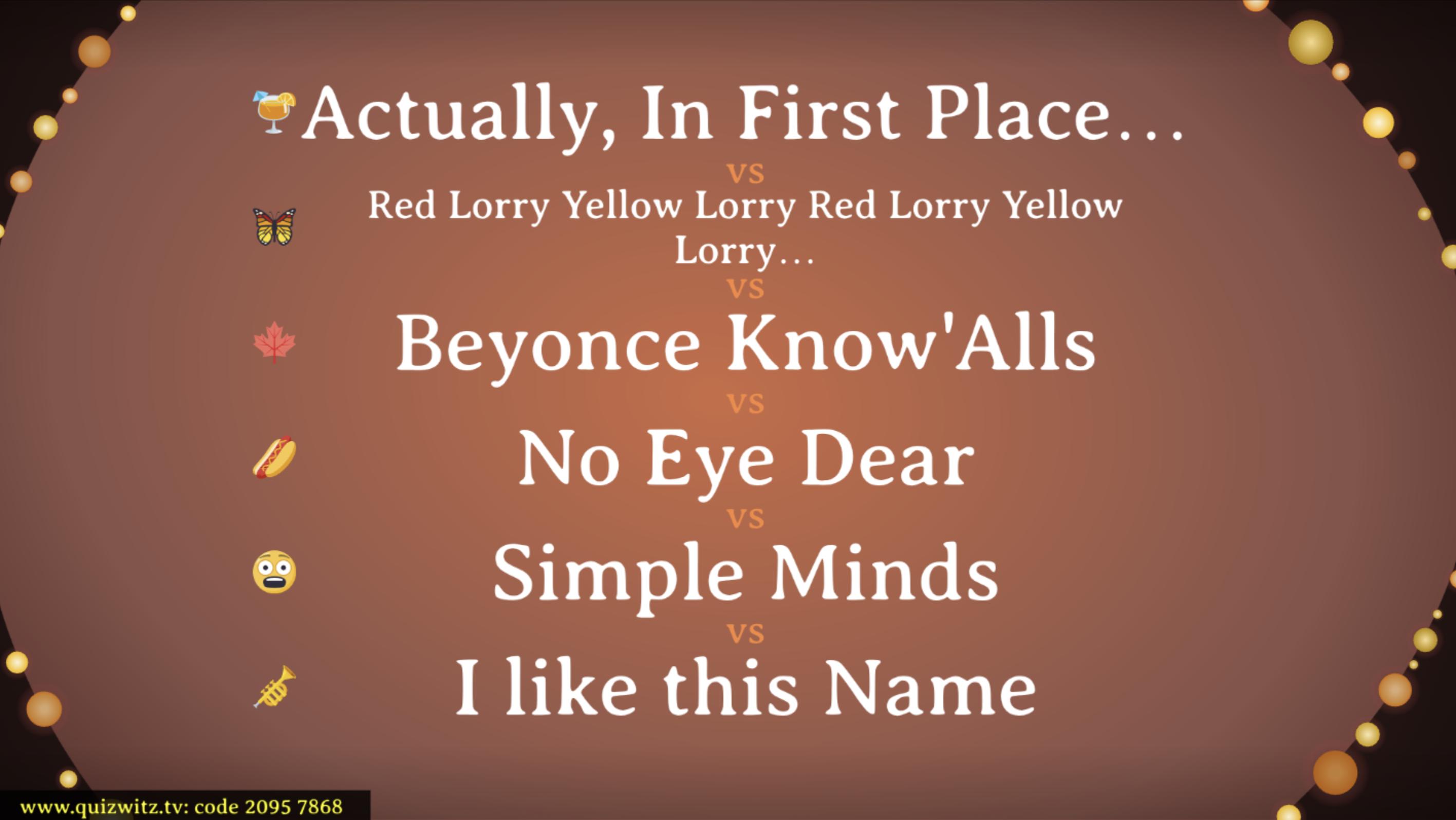 Hauptbildschirm für die Aktivitätsrunde