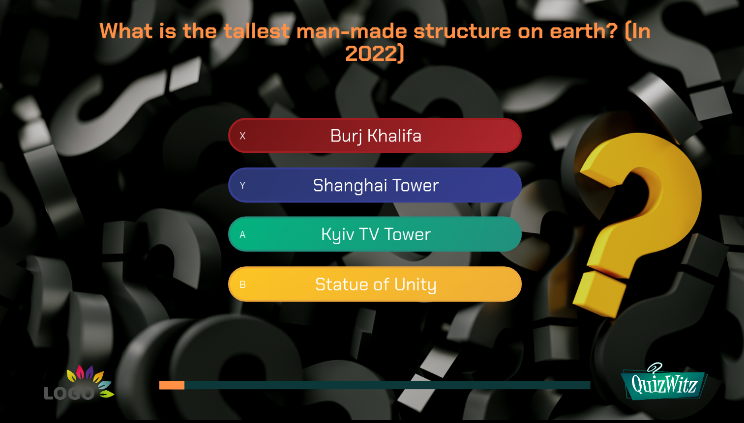 Uno screenshot del tema emerald con allegati del quiz